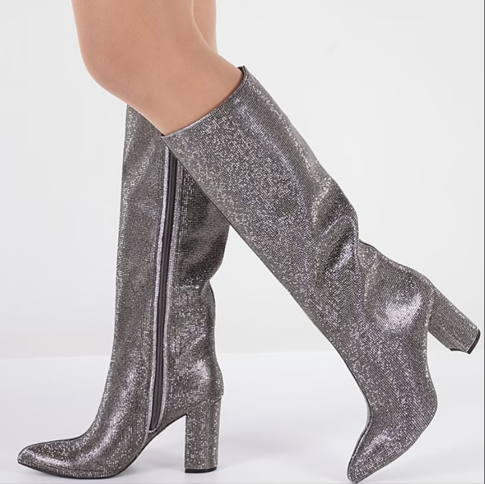 INC sparkly knee high boots 7.5
